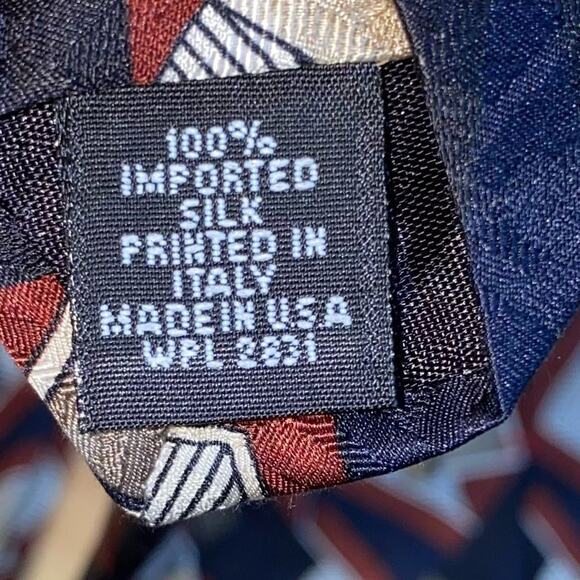 Conte di Milano Silk Patterned Tie - Picture 5 of 6